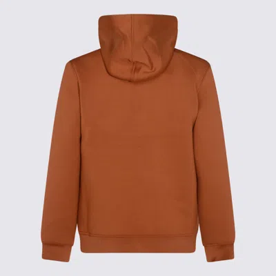 K-way Relaxed Fit Hooded Jacket With Ribbed Cuffs And Hem In Brown