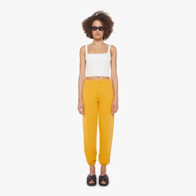 Sprwmn Mini Logo Sweatpants Mustard Skirt In White