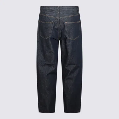 Auralee Jeans Blue And Green In Blue