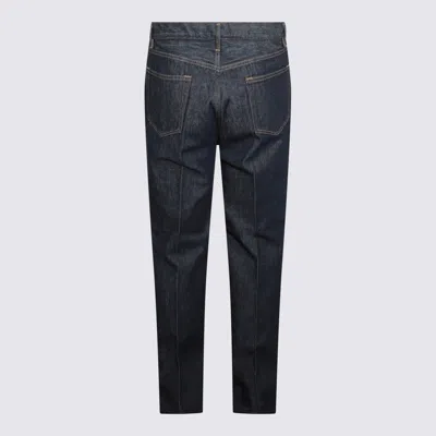 Auralee Jeans Blue And Green In Blue