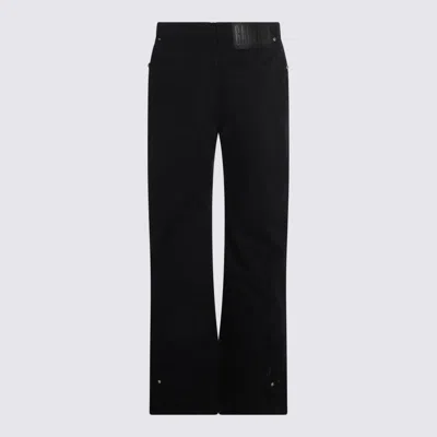 Jean Paul Gaultier Overdyed Upper Panel Denim Trouser In Black