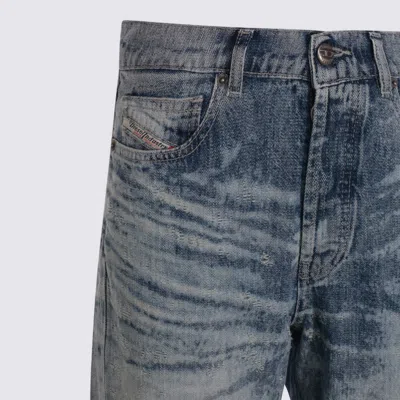 Diesel Women 1971 D-sent Jeans With Distressed Effect In Blue