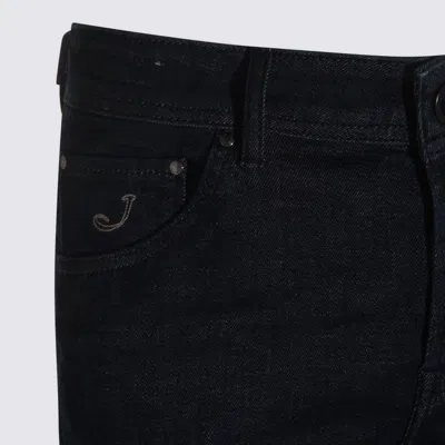 Jacob Cohen Jeans Blue And Green In Black