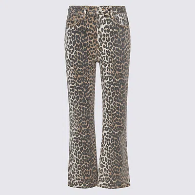 Ganni Jeans Brown In Brown