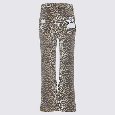 Ganni Jeans Brown In Brown