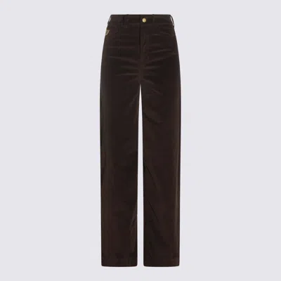 Lois Jeans Corduroy Patch-pocket Trousers In Brown