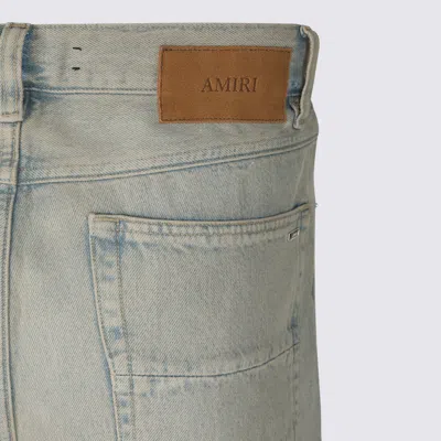 Amiri Jeans Indigo Desert In Animal Print