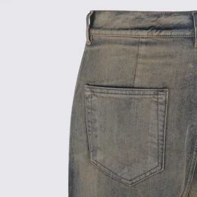Rick Owens Drkshdw Jeans Mineral Pearl In Animal Print