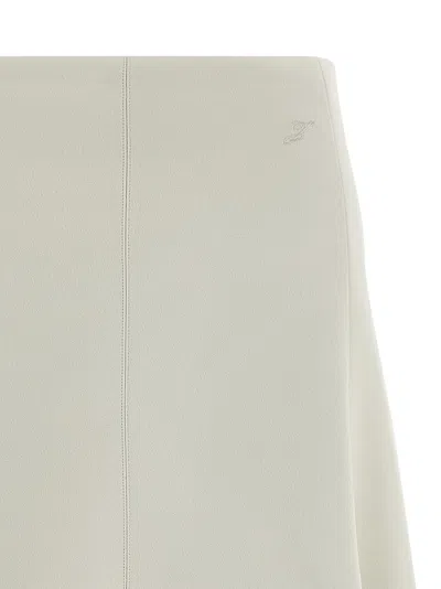Jacquemus Triangle Midi A-line Skirt High Waist In Neutral