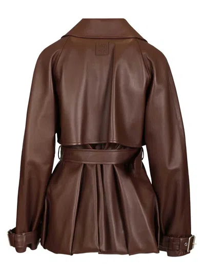 Loewe Lambskin Nappa Jacket Jackets Brown In Brown