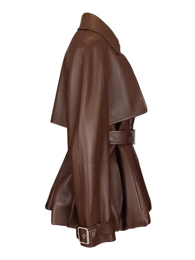 Loewe Lambskin Nappa Jacket Jackets Brown In Brown