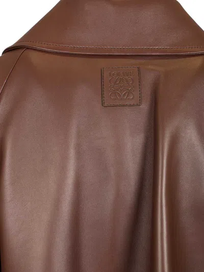 Loewe Lambskin Nappa Jacket Jackets Brown In Brown