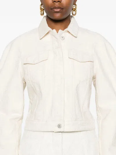 Jacquemus Women La Veste De-nimes Denim Jacket In White