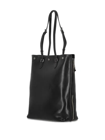 Dolce & Gabbana Versatile Leather Tote Bag With Adjustable Straps In Black