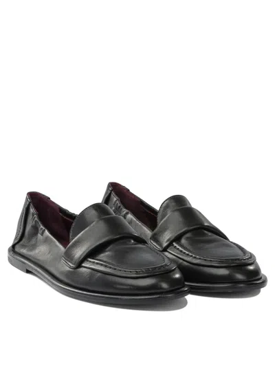 Pomme D'or Leather Loafers In Black