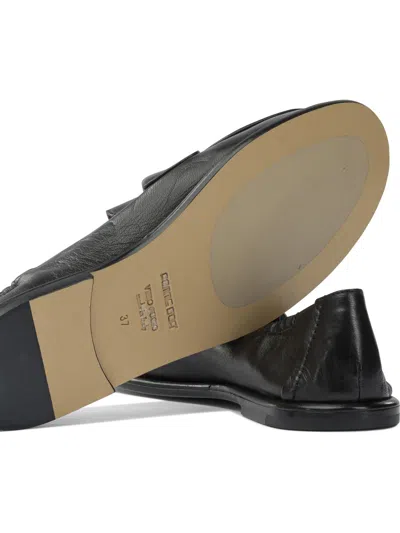 Pomme D'or Leather Loafers In Black