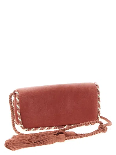 Valentino Locò Clutch Pink In Red
