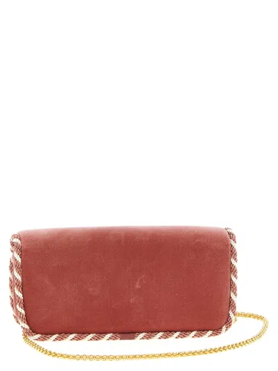 Valentino Locò Clutch Pink In Red