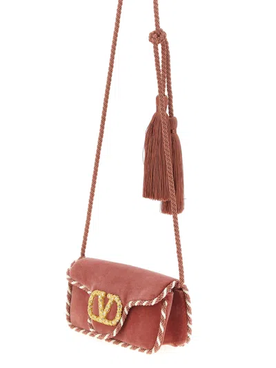 Valentino Locò Clutch Pink In Red