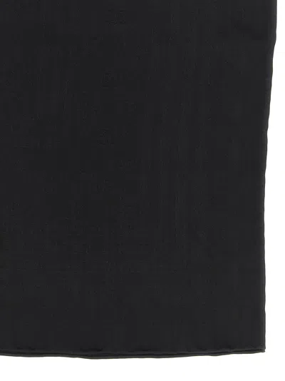 Dolce & Gabbana Logo Scarf Scarves And Foulards Black In Blue