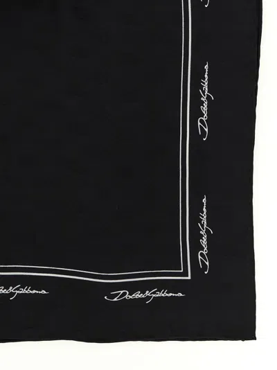 Dolce & Gabbana Women Logo Scarf In Brown