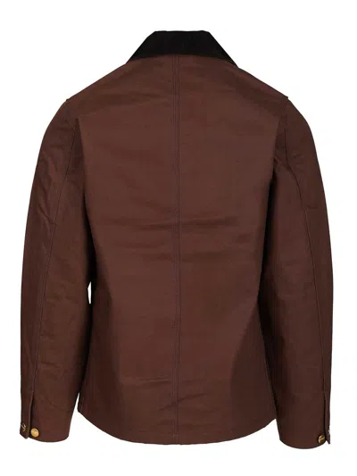 Carhartt Work In Progress Michigan Water Repellent Coat In Brown