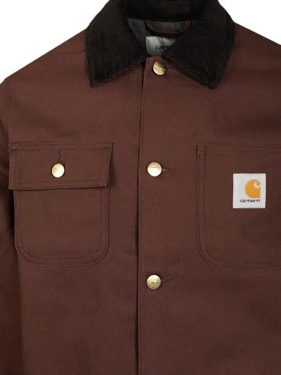Carhartt Work In Progress Michigan Water Repellent Coat In Brown
