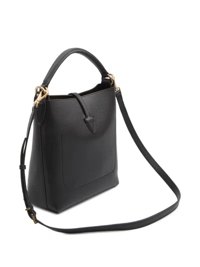 Tod's Mini Leather Bucket Bag In Black