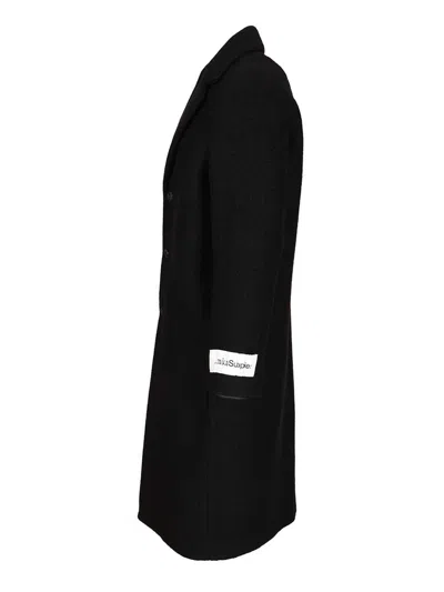Amish Oversized Wool Blend Coat Coats Black In Black