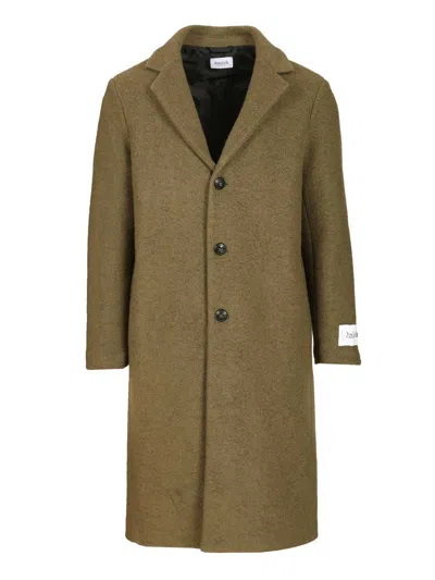 Amish Oversized Wool Blend Coat Coats Green In Brown