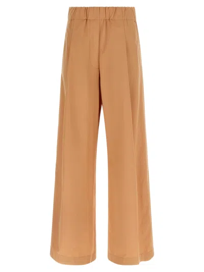Dries Van Noten Elastic Waist Casual Pants In Brown