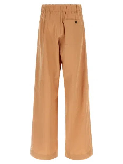 Dries Van Noten Elastic Waist Casual Pants In Brown