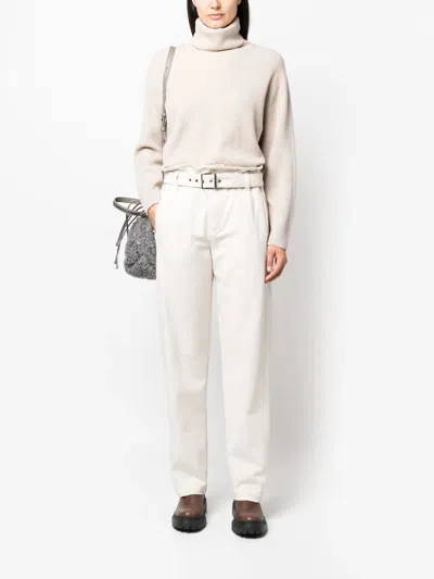 Brunello Cucinelli Ribbed Sweater In Neutral