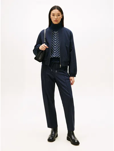Tommy Hilfiger Tapered Drawstring Pant In Blue