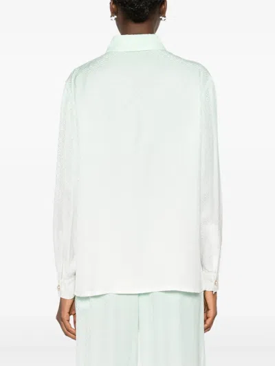 Casablanca Gradient Monogram Long Sleeve Shirt In Black