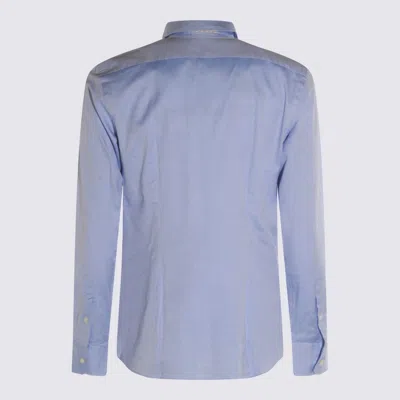 Glanshirt Long-sleeve Cotton Shirt In Blue