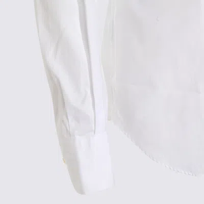 Glanshirt Long-sleeve Cotton Shirt In White