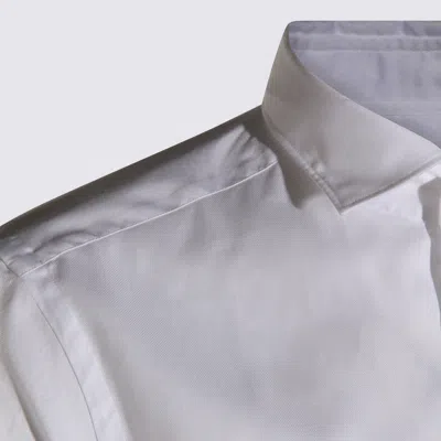 Glanshirt Long-sleeve Cotton Shirt In White