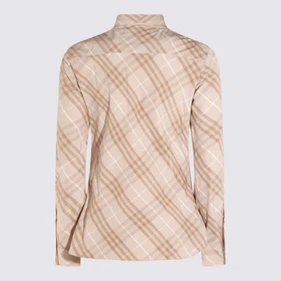 Burberry Shirts Stone Grey Ip Check In Multi