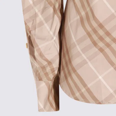 Burberry Shirts Stone Grey Ip Check In Multi
