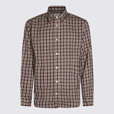 Nn07 Shirts Wine Check In Gray
