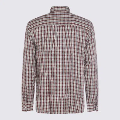 Nn07 Shirts Wine Check In Gray
