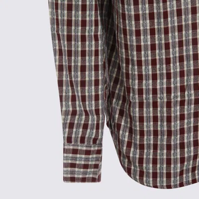 Nn07 Shirts Wine Check In Gray