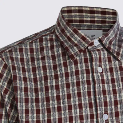 Nn07 Shirts Wine Check In Gray