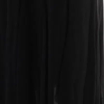 Chloé Maxi Skirt With Sheer Overlay And Flowy Design In Black