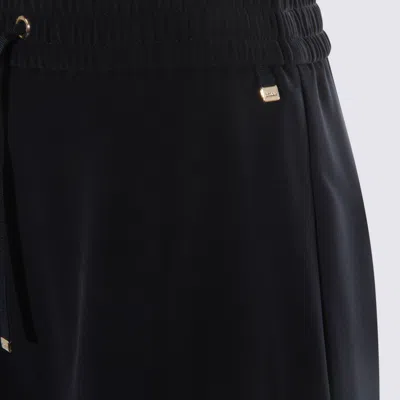 Herno Nylon Skirt With Drawstring And Elastic Waistband In Blue