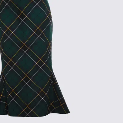 Alexander Mcqueen Alexander Mc Queen Flared Skirt In Wool Tartan