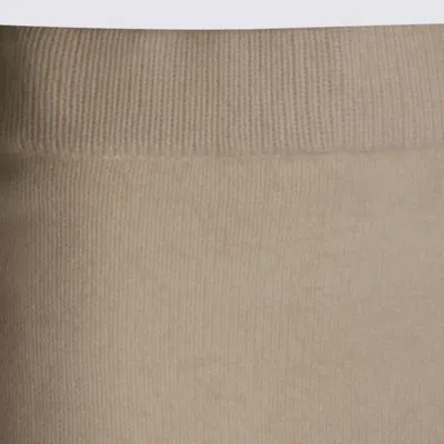 Twinset Ribbed Knit Skirt In Gray
