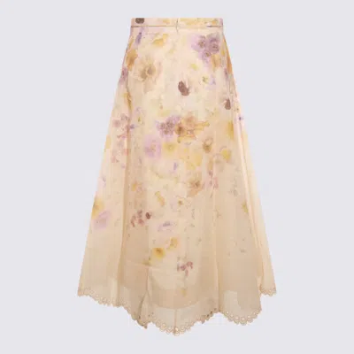 Zimmermann Printed Linen Blend Memento Skirt