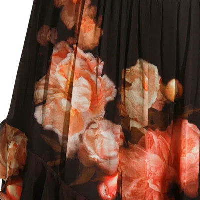 Zimmermann Hypnotic Asymmetrical Midi Skirt Clothing In Black